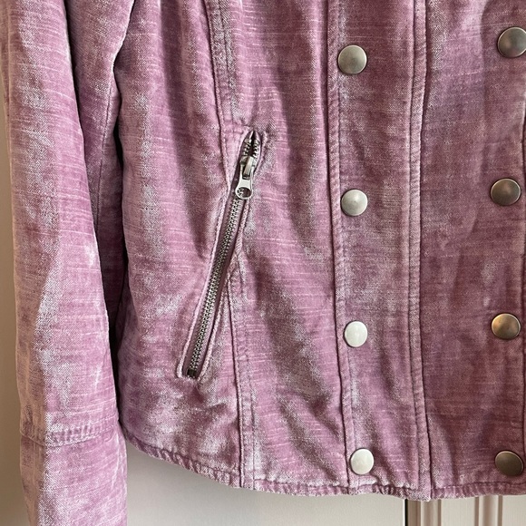 Free People Velvet Jacket - Pink - Medium - like new - Picture 7 of 11
